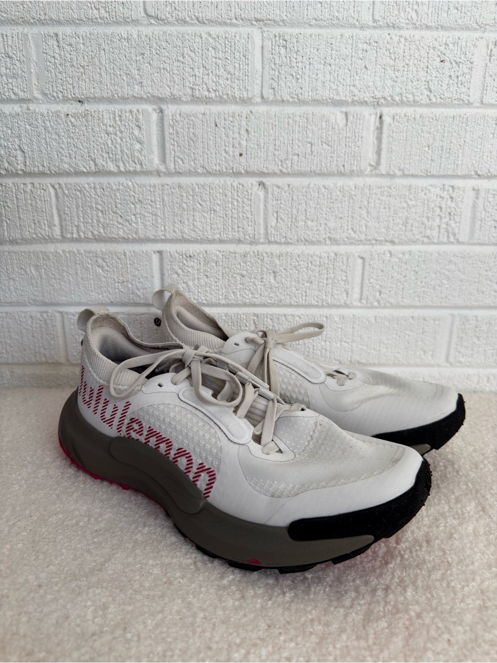 lululemon athletica Men’s Wildfeel Trail Running Shoes w/ Black and Pink Accents